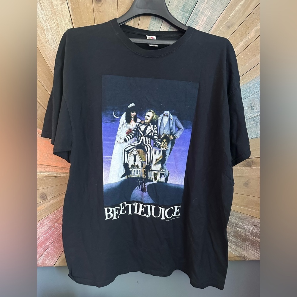Beetlejuice 🪲 Black Beetlejuice Graphic Tee - Picture 2 of 3